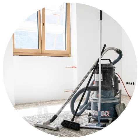 Professionelle Baureinigung mit Übergabe